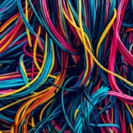 colorfulness, abstract, cable, art, complexity
