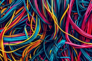 colorfulness, abstract, cable, art, complexity