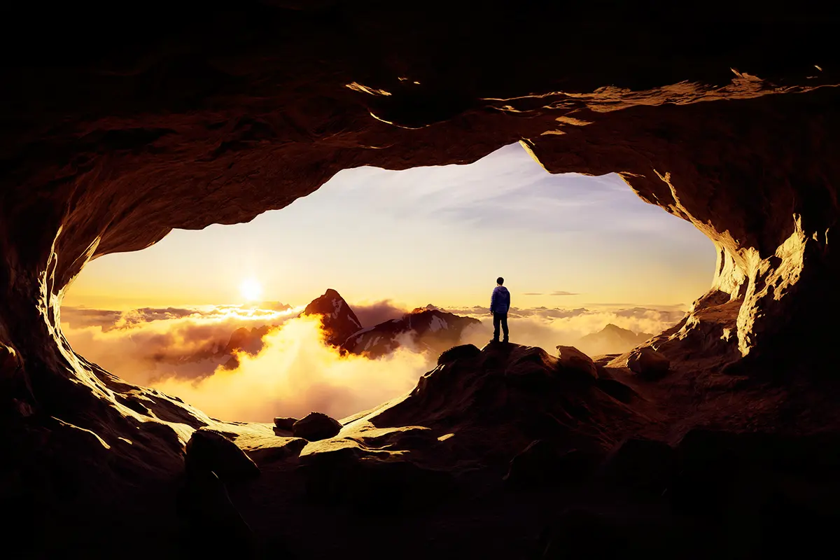 nature, outdoor, landscape, cave, cloud