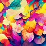 art, colorfulness, abstract, flower, painting