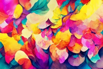 art, colorfulness, abstract, flower, painting